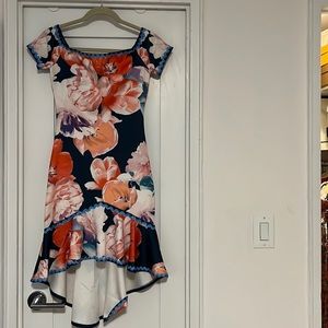 High low floral dress